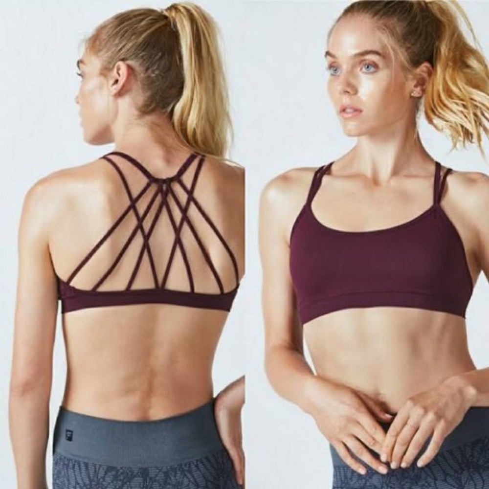 Fabletics strappy sports bra